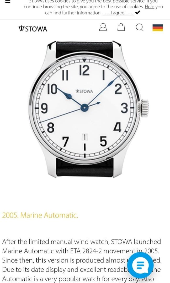 Stowa Marine A10 40mm watch Men s Fashion Watches Accessories