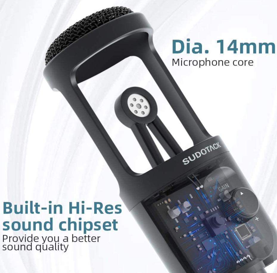 SUDOTACK ST-600 USB Plug & Play Condenser Microphone (Category: Microphones) located in Marikina City. Submitted by skowshop (Listing ID 1177002377, Image 3). Description: Brand SUDOTACK Connector Type USB Power Source Usb Microphone Compatible Devices Laptop, Personal Computer Number of Batteries 1 Lithium Ion batteries required (not included) Polar Pattern Unidirectional Hardware Platform Laptop, PC About this item: 【Plug and Play】A desktop rec