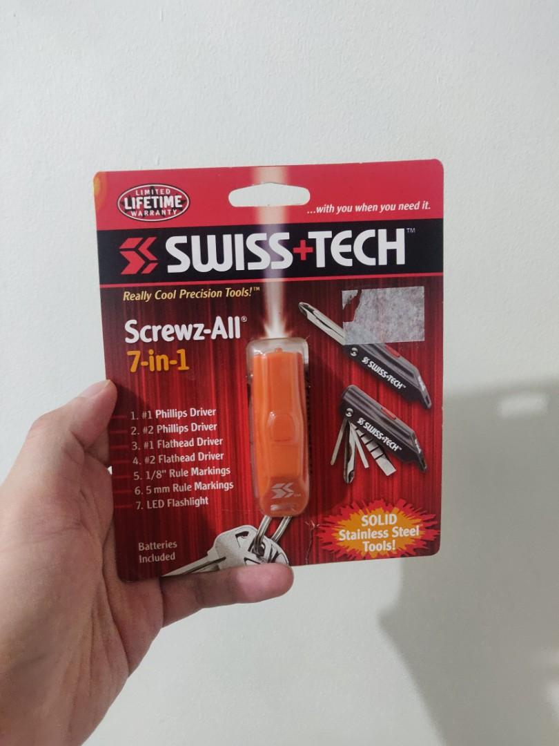 Swiss Tech Multi-tool (Category: Home Improvement Tools & Accessories) located in Makati City. Submitted by outdoorsyph (Listing ID 1176947008, Image 1). Description: - Packaging is damaged but item is unused and unopened. - RFS: Decluttering.