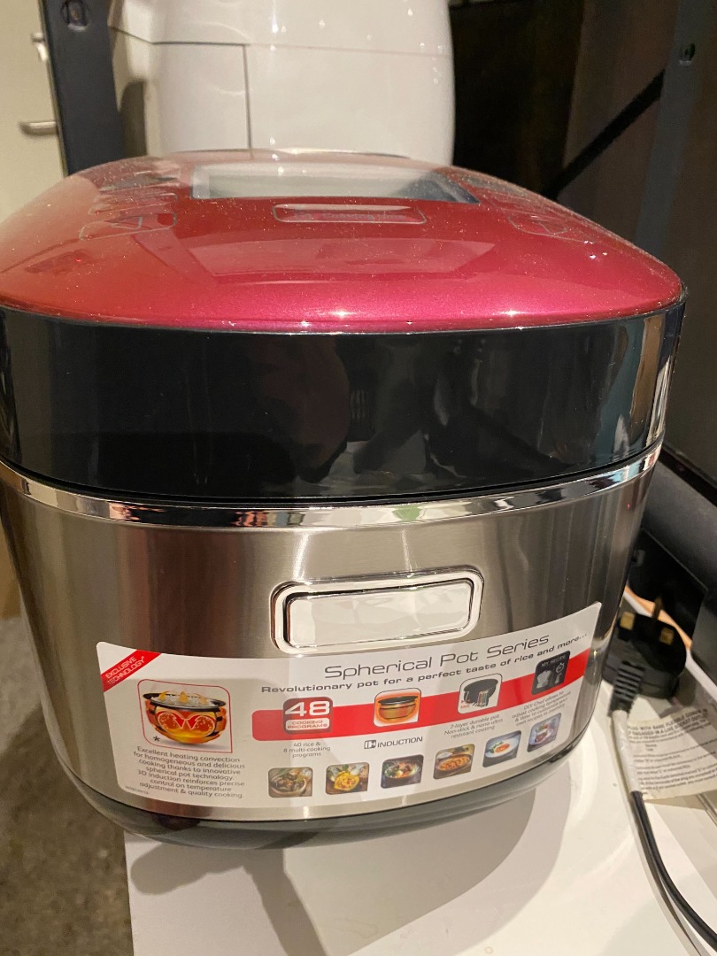 TEFAL RK8055 PRO INDUCTION SPHERICAL POT RICE COOKER, TV & Home