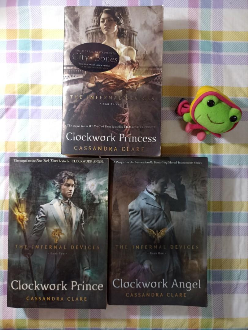 the infernal devices trilogy secondhand (Category: Storybooks) located in Pasig City. Submitted by neogirls (Listing ID 1176889691, Image 2). Description: take all only can provide more pics thru pm! MOD: shopee, grab, ggx MOP: Gcash clockwork angel, clockwork prince, clockwork princess the mortal instruments series.