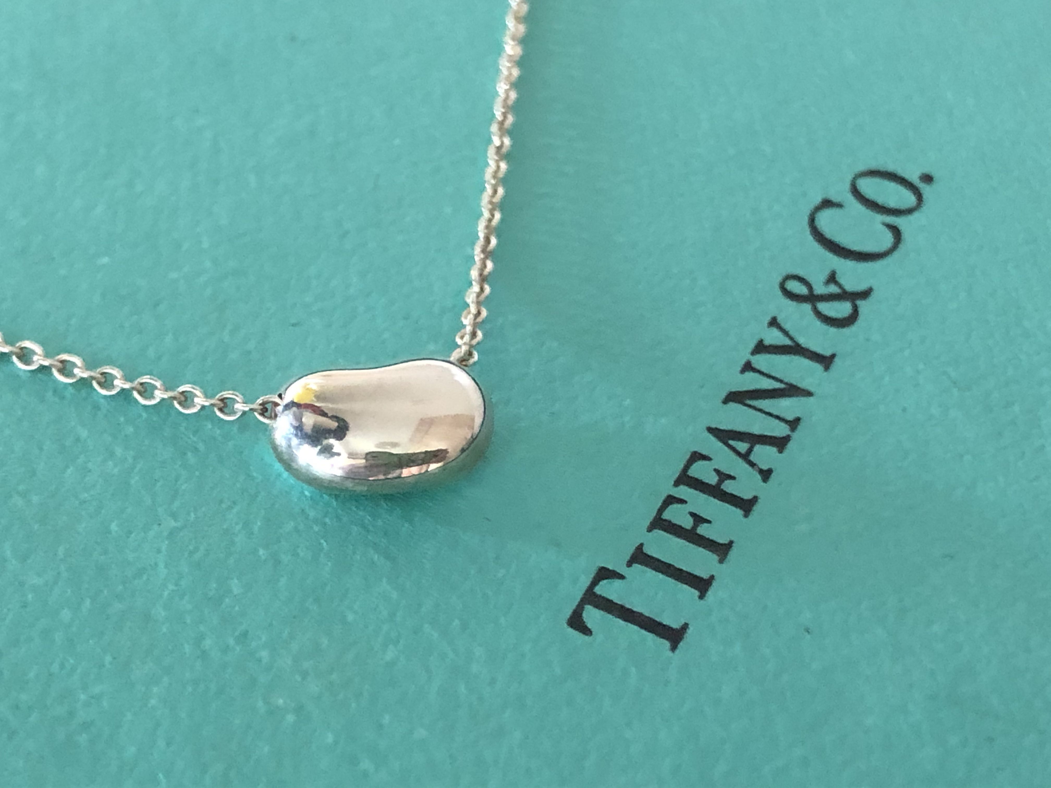 Tiffany Beans silver necklace , 名牌, 飾物及配件 on Carousell