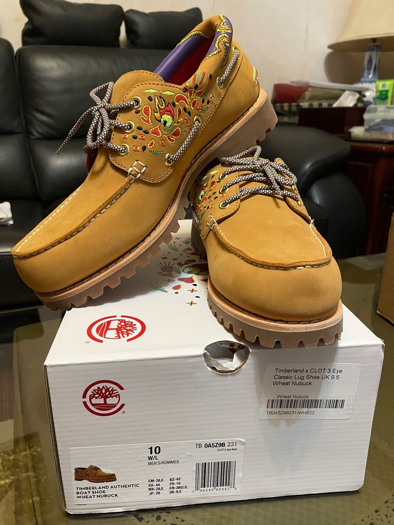 Timberland X CLOT 3 Eye Classic Lug Shoe UK9.5 Wheat Nubuck