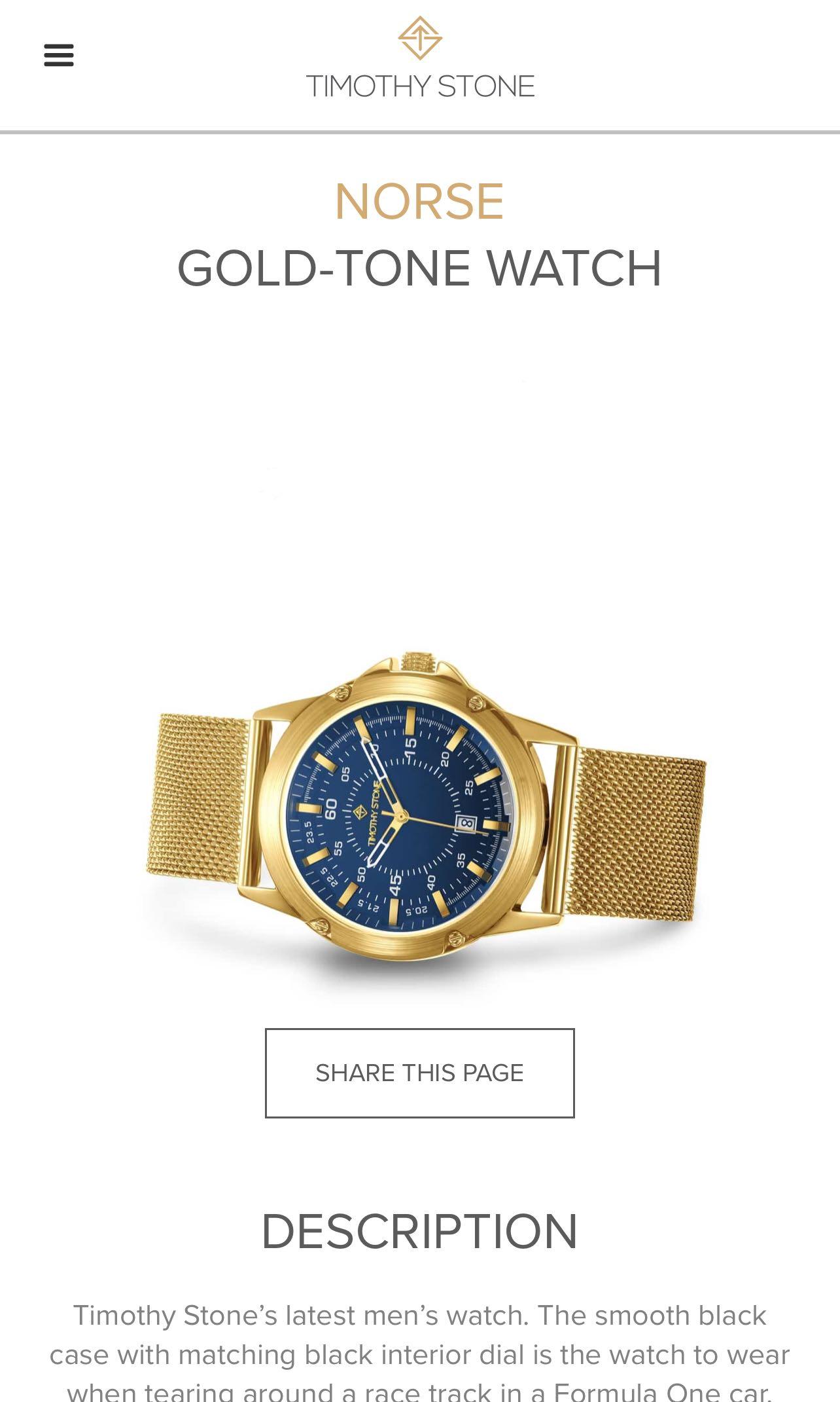 Timothy stone norse mens watch store