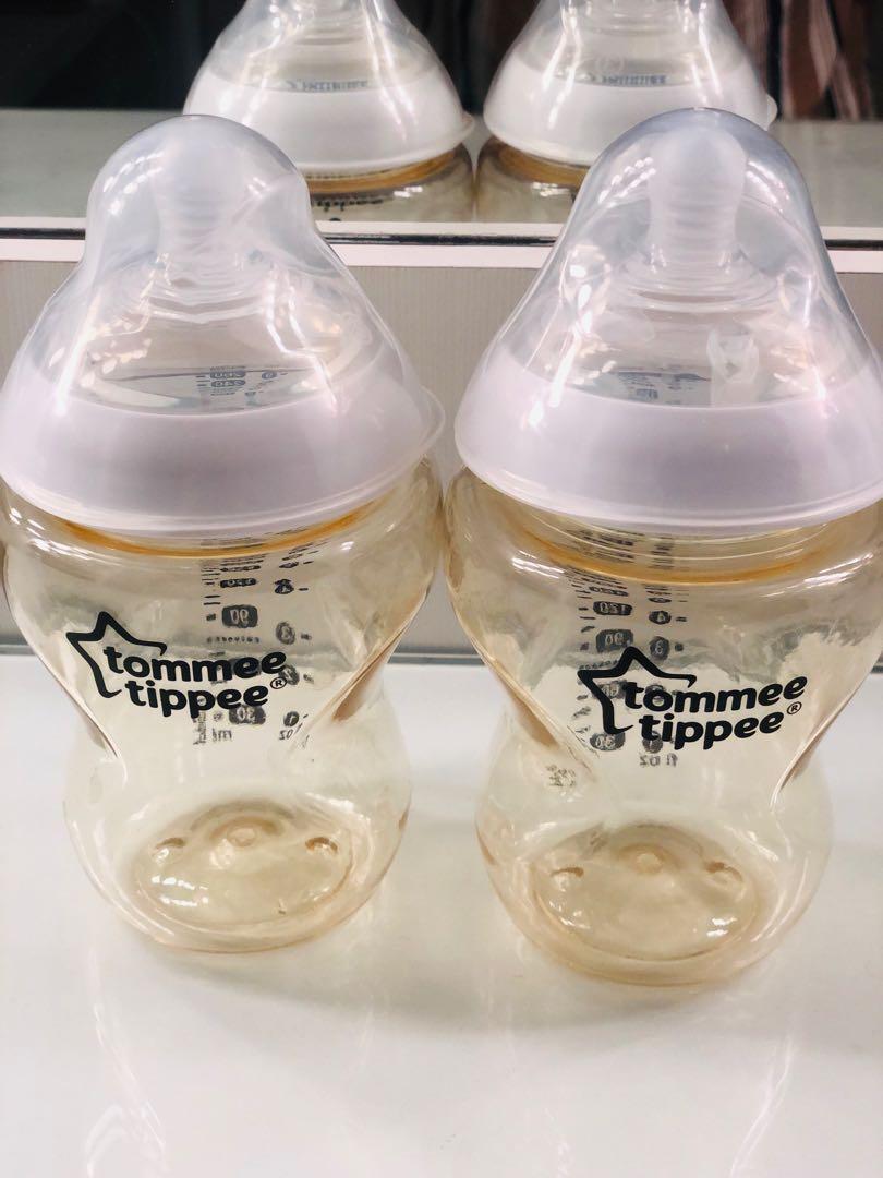 6 x Tommee Tippee Baby Bottles 150ml/5oz 260ml/9oz 230ml/12oz