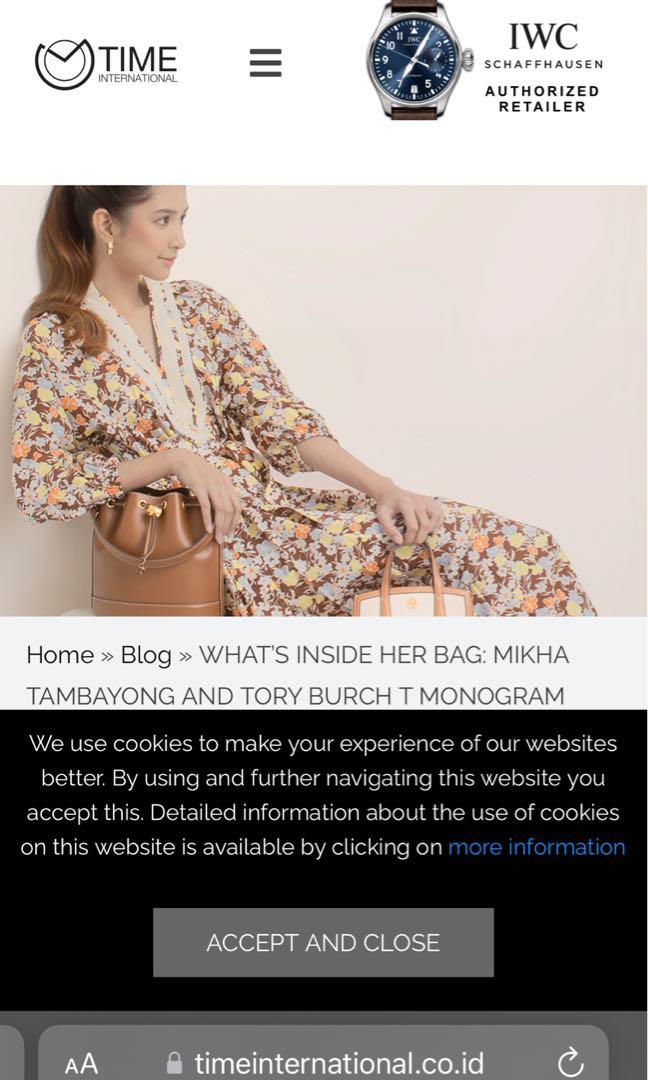 WHAT'S INSIDE HER BAG: MIKHA TAMBAYONG AND TORY BURCH T MONOGRAM BUCKET BAG  - Time International