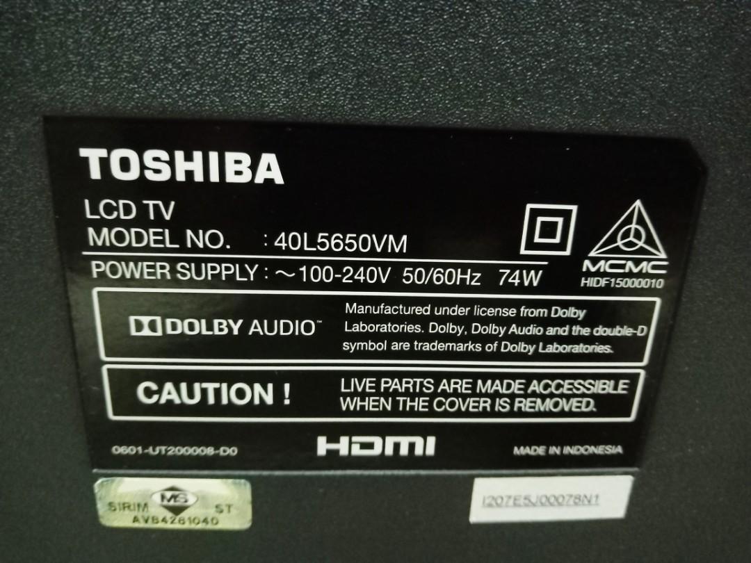 TOSHIBA 40 Inch Full HD Smart LED Tv, TV & Home Appliances, TV ...