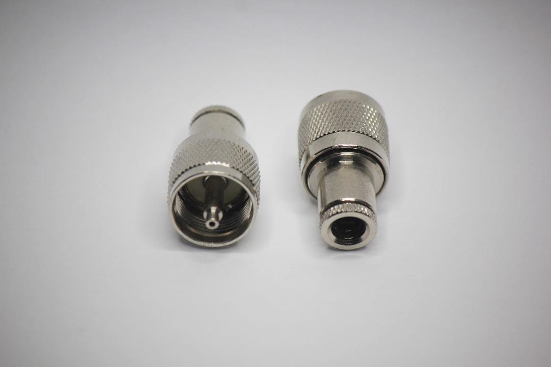 UHF PL259 FLAT TIP RG6 RG59, MALE SOLDERING PLUG CLAMP, COAX CONNECTOR