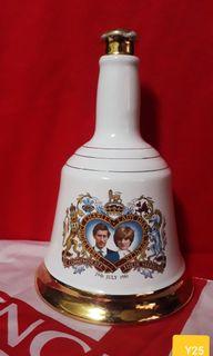 Vintage commemorative wade Decanter Prince Charles and Lady Diana 29th July 1981