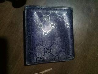Vintage Gucci GG leather coated wallet