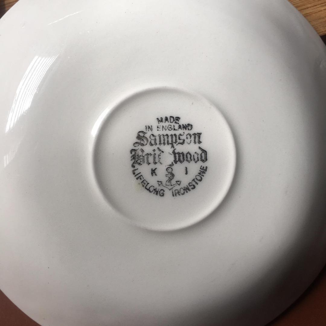 Vintage Ironstone Saucer Set, Furniture & Home Living, Kitchenware