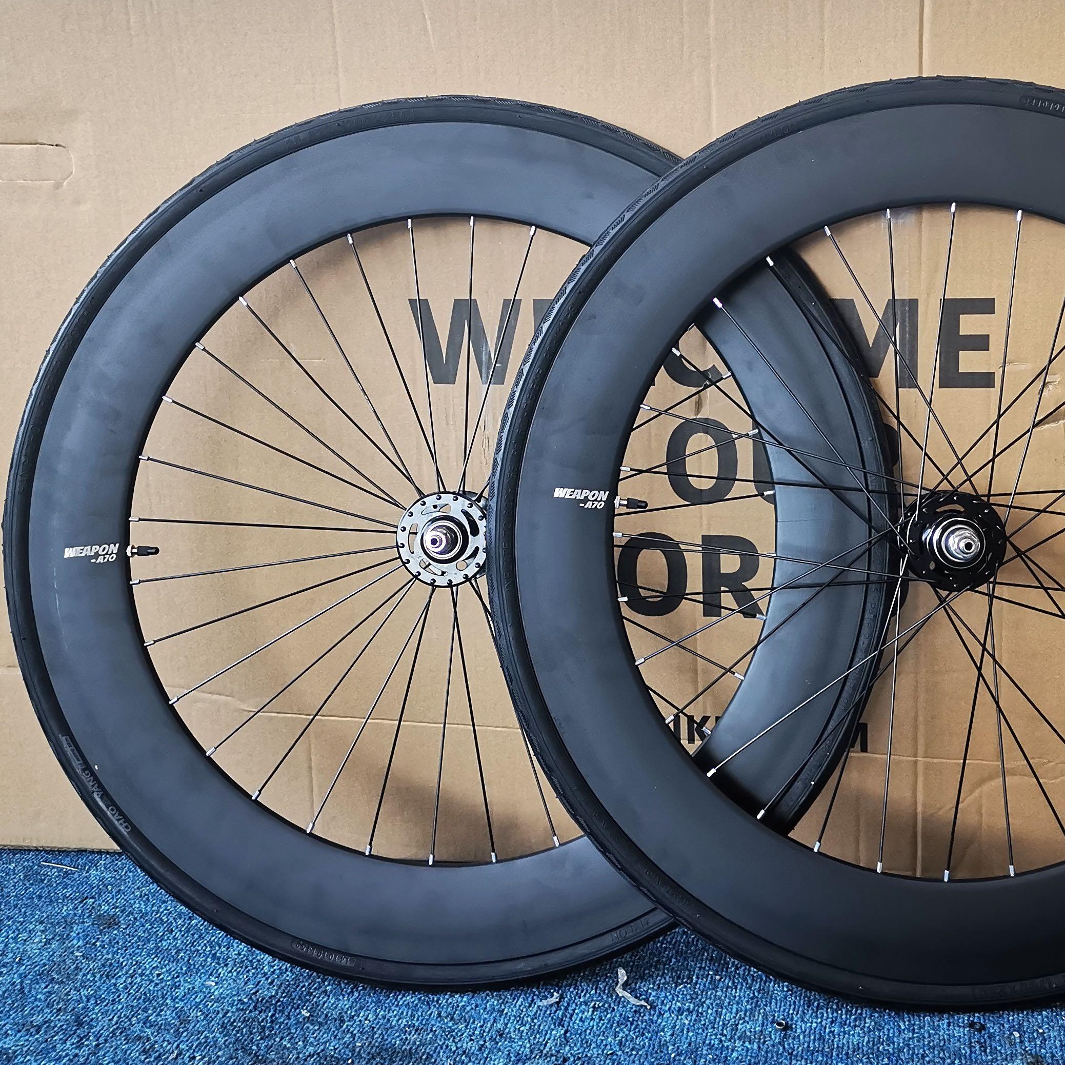 Weapon 70mm aero alloy wheelset for fixie bike Fixed gear bike