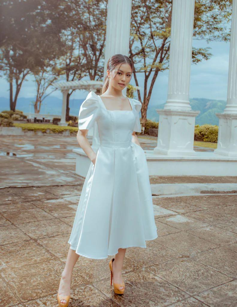 Filipiniana white dress store
