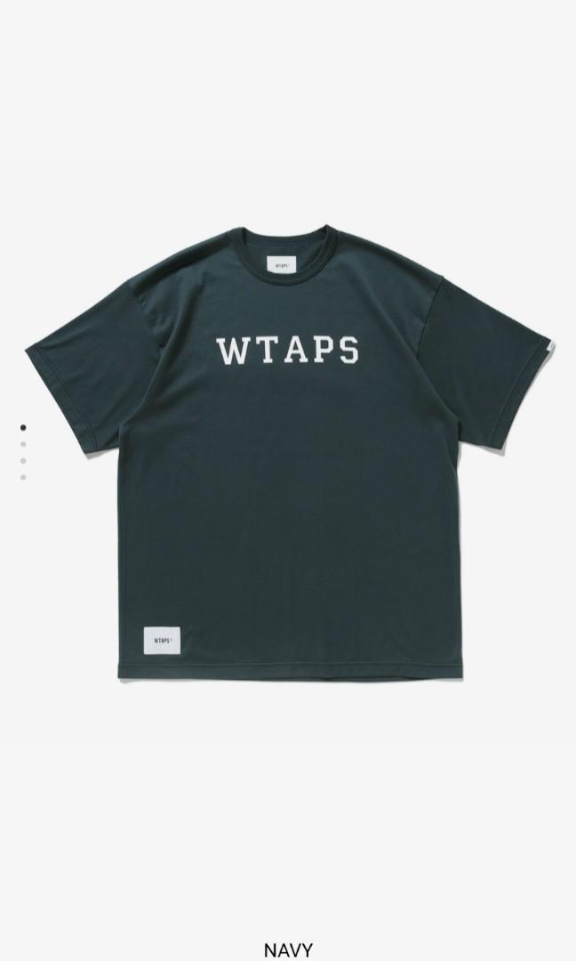 現貨）Wtaps Academy Tee Navy Size:02, 男裝, 上身及套裝, T-shirt