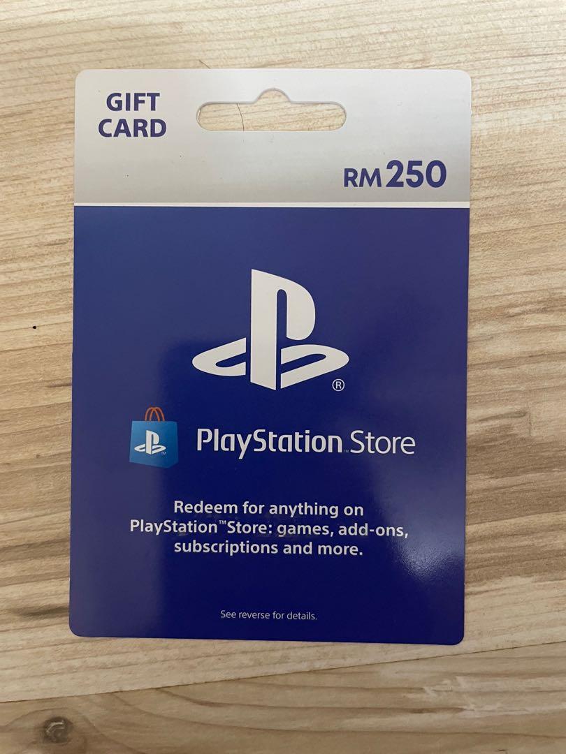 WTS PS Store Gift Card RM250, Video Gaming, Gaming ...