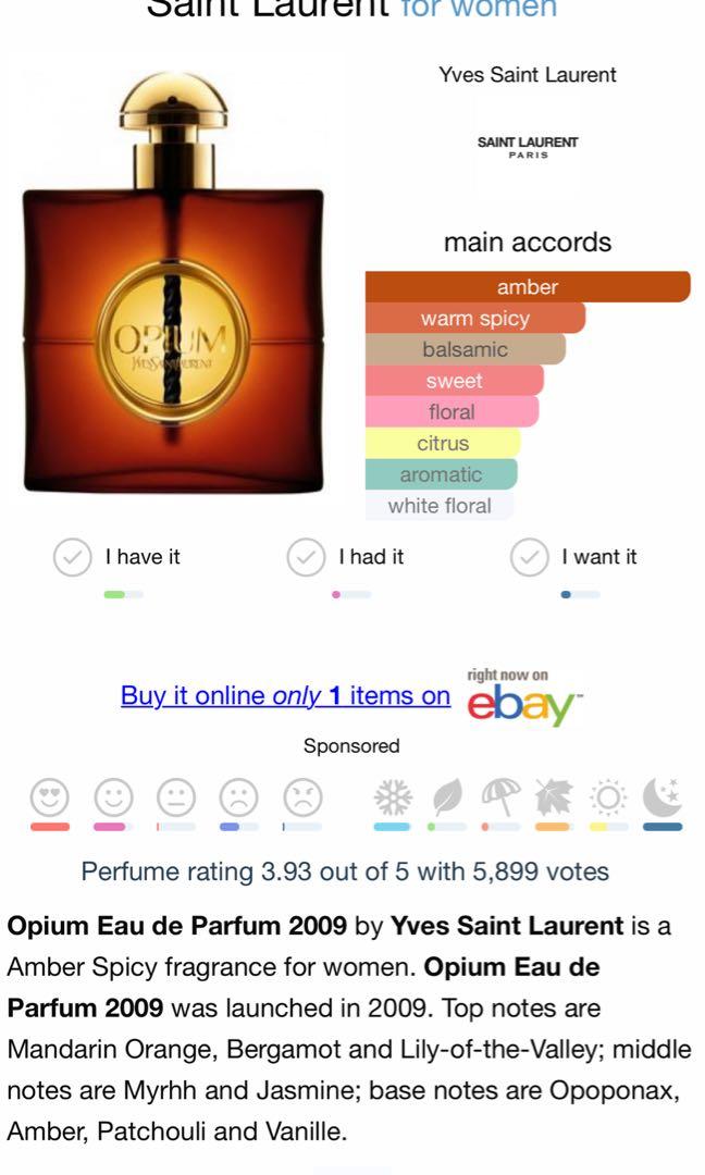 YSL Opium EDP Perfume 90ml