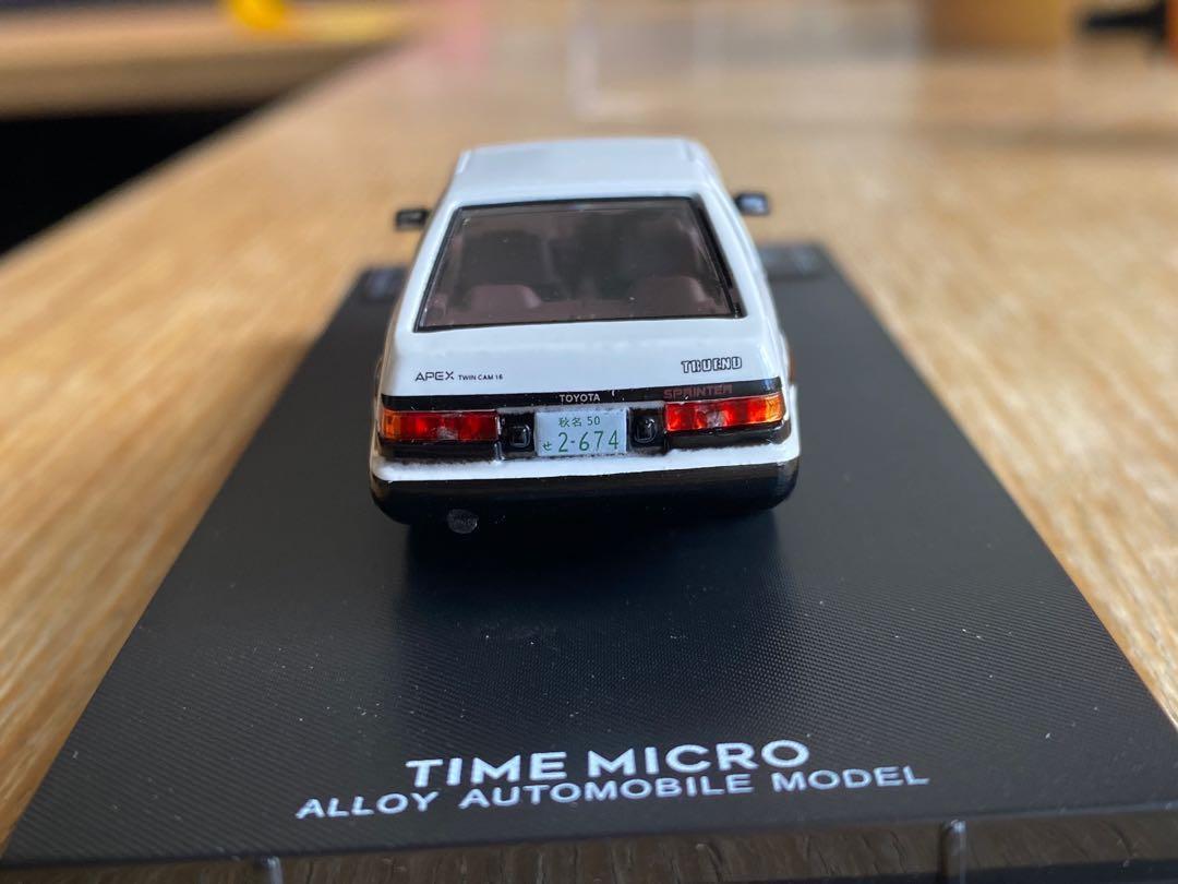 1/64 頭文字D Toyota AE86 Trueno 藤原拓海1:64 Initial D Time model 