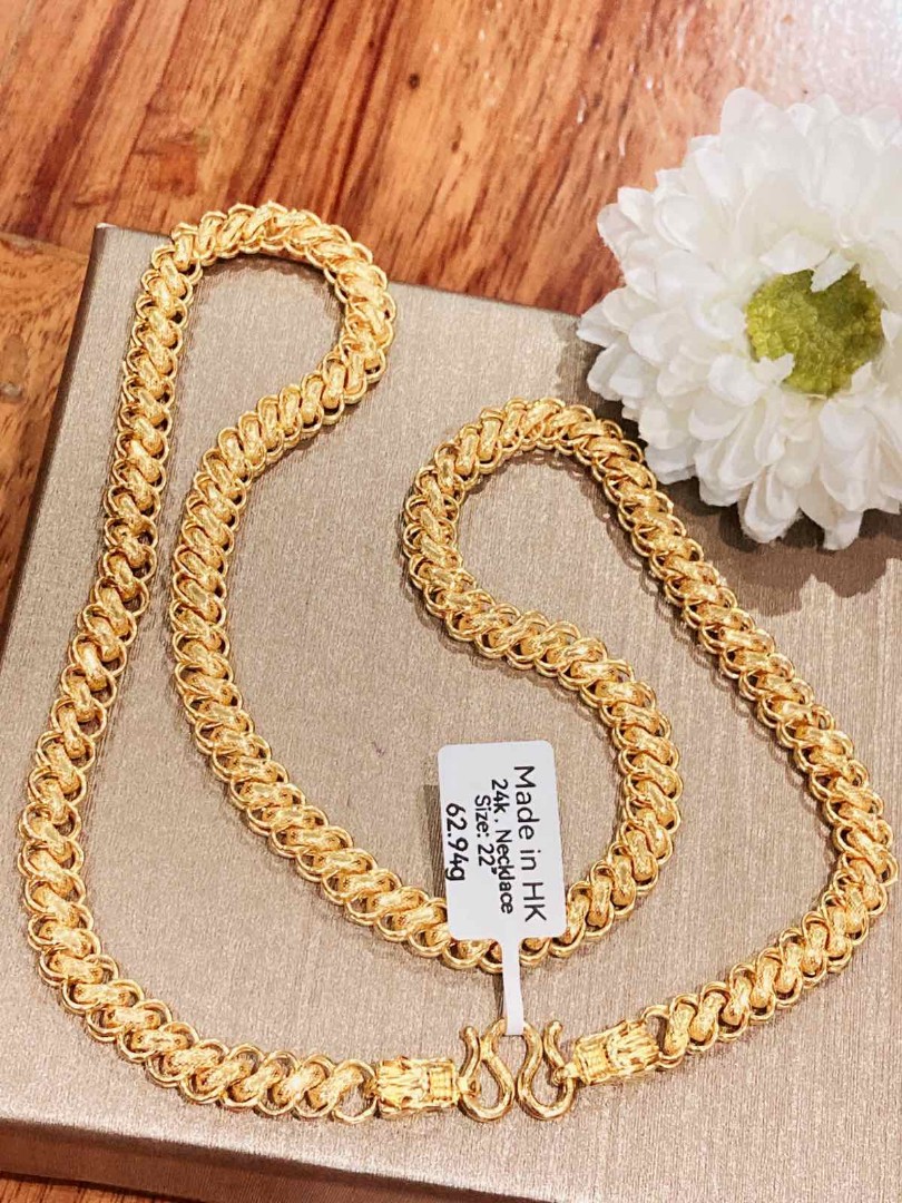 Women's 24k shop gold necklace