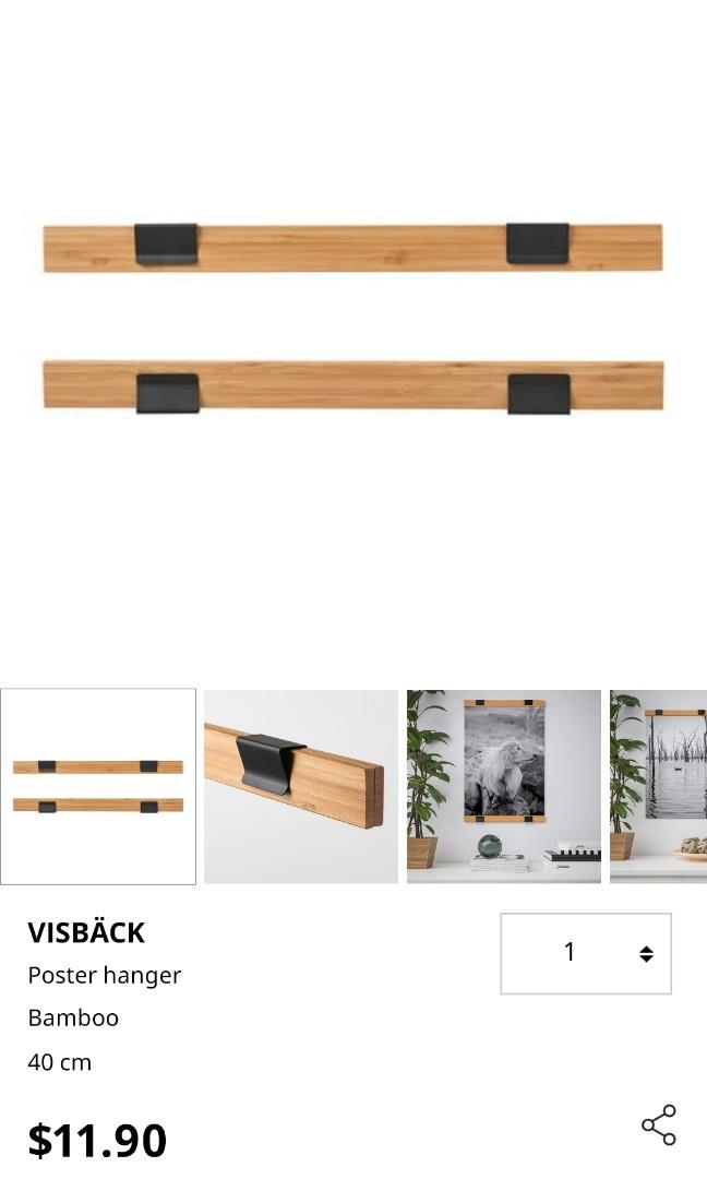 Huiswerk privacy Schepsel 3 Ikea poster hangers, Furniture & Home Living, Home Decor, Frames &  Pictures on Carousell
