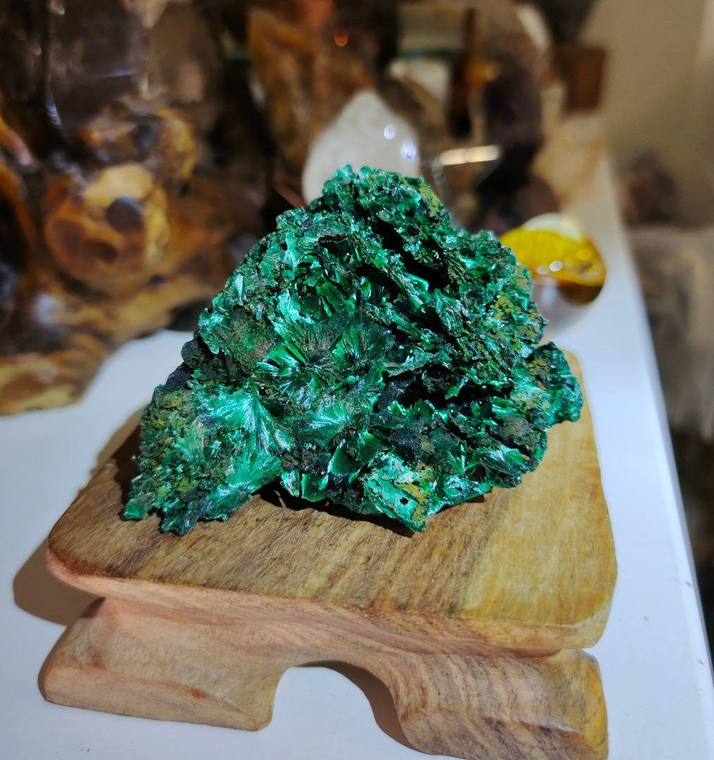 孔雀石原石礦石, 興趣及遊戲, 收藏品及紀念品, 古董收藏- Carousell