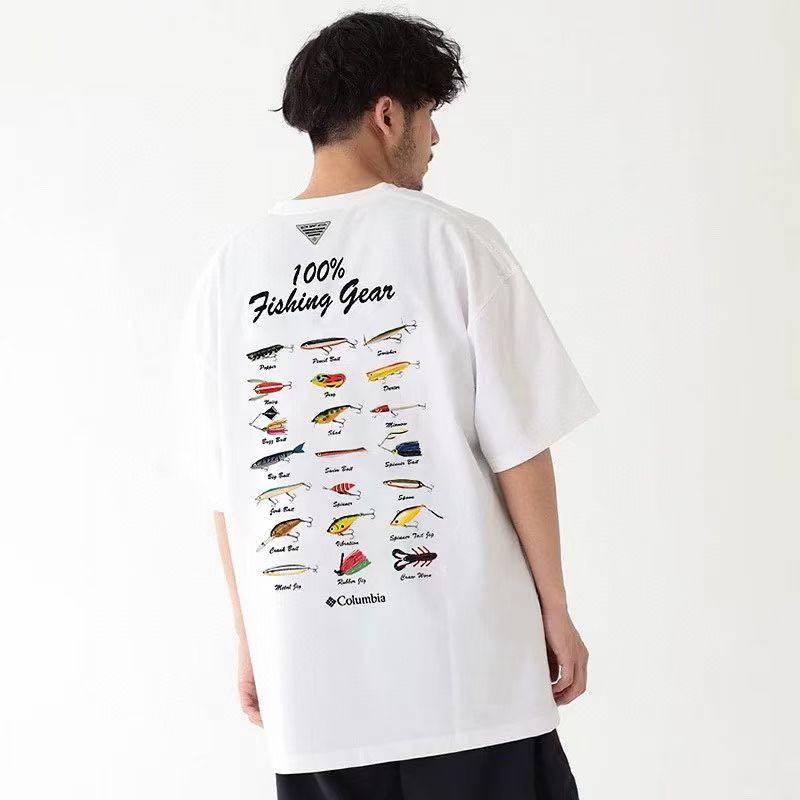 日本預訂2色選beams japan x Columbia PFG logo tee, 男裝, 上身及套裝