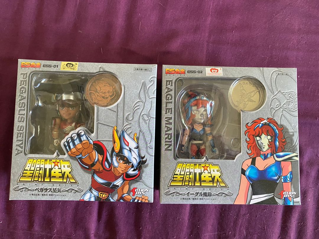 聖鬥士星矢 action toys ES合金 - 星矢,魔玲, 興趣及遊戲, 玩具 & 遊戲類 - Carousell