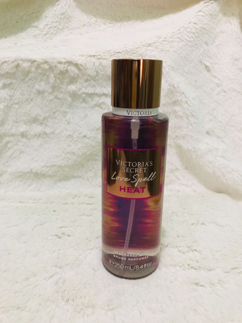 New! Original Victoria's Secret LOVE SPELL HEAT Fragrance Mist for Women -  250mL / Victoria Secret Perfume Original Love Spell Heat