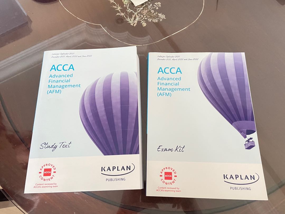 ACCA AFM Kaplan textbook and exam kit, Hobbies & Toys, Books & Magazines, Textbooks on Carousell