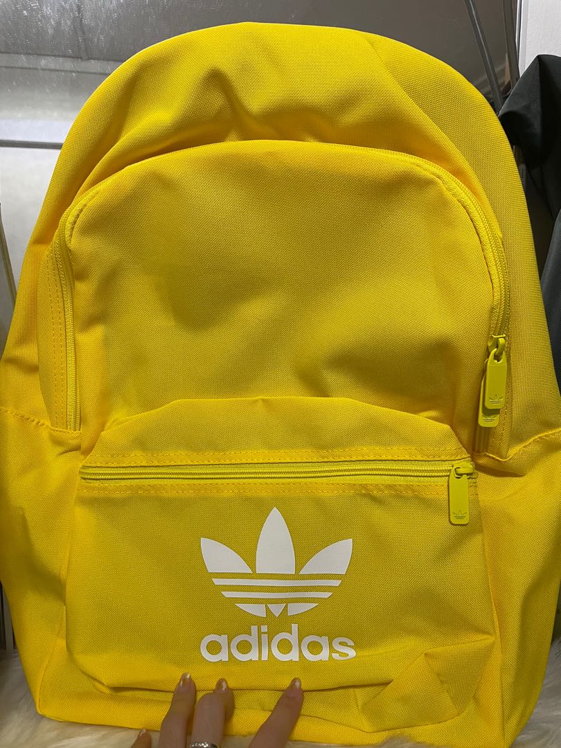 Adidas classic backpack yellow on sale