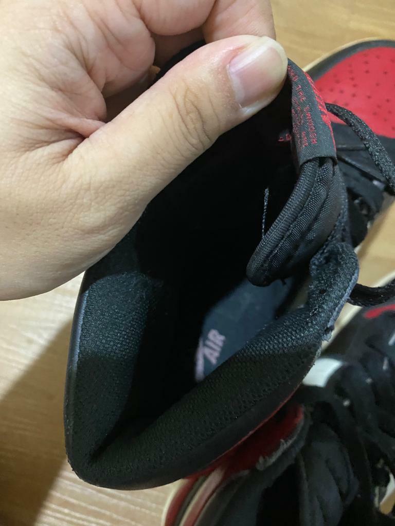 AJ1 high Bred toe Men s Fashion Footwear Sneakers on Carousell