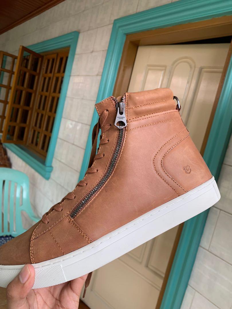 Andrew Marc Hightop sneakers Men s Fashion Footwear Casual
