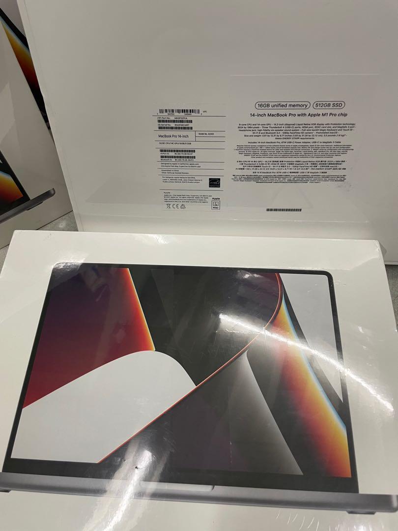 Apple Macbook Pro 14” 512gb M1 Pro 16gb (Category: Laptops & Notebooks) located in Manila. Submitted by agsbeagle888 (Listing ID 1177052303, Image 2). Description: Apple Macbook Pro 14” M1 Pro Processor Apple M1 Pro chip 8-core CPU with 6 performance cores and 2 efficiency cores 14-core GPU 16-core Neural Engine 200GB/s memory bandwidth Liquid Retina XDR display 14.2-inch (diagonal) Liquid Retina XDR display;1 3024-by-1964 native resolution at 25