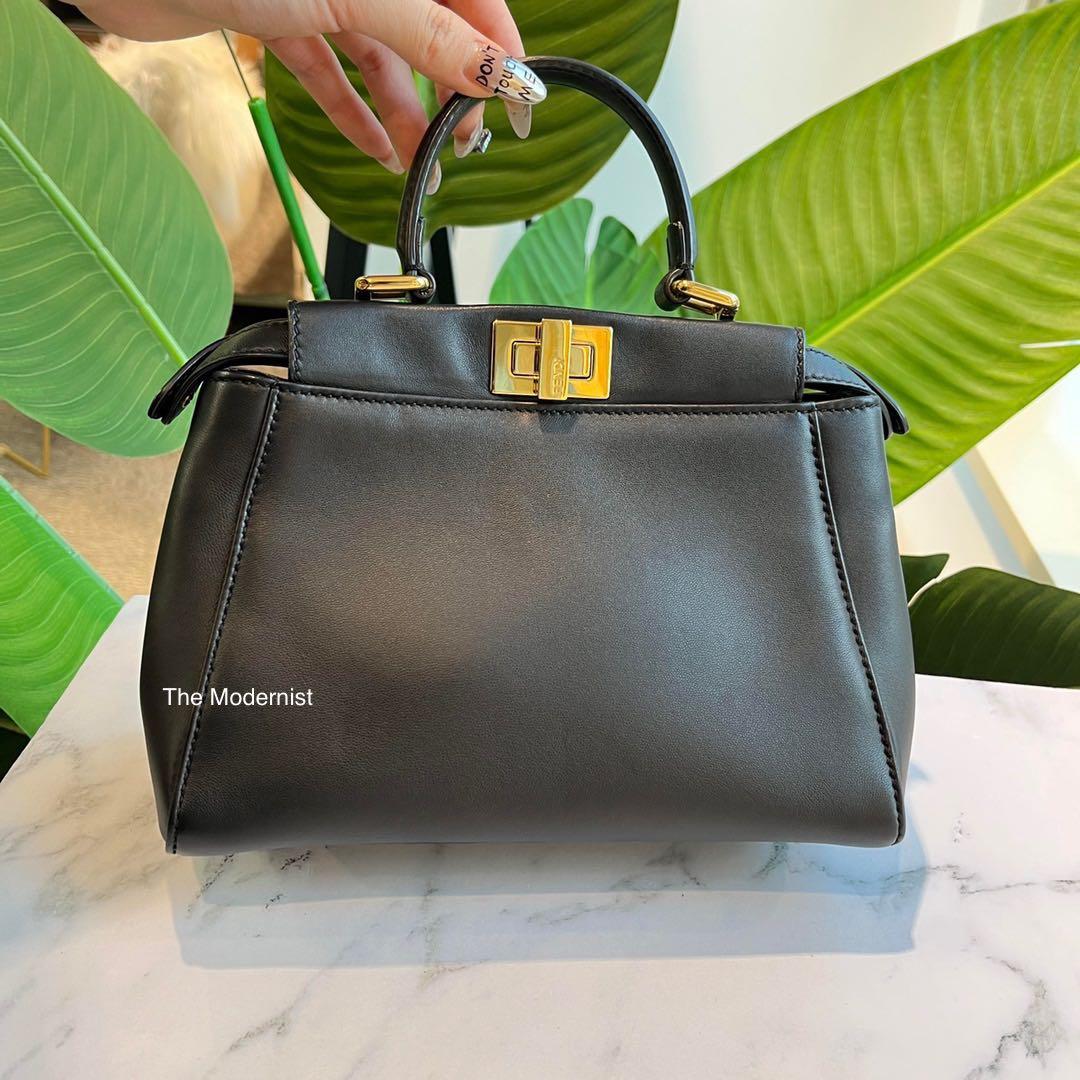 Fendi mini hotsell peekaboo black