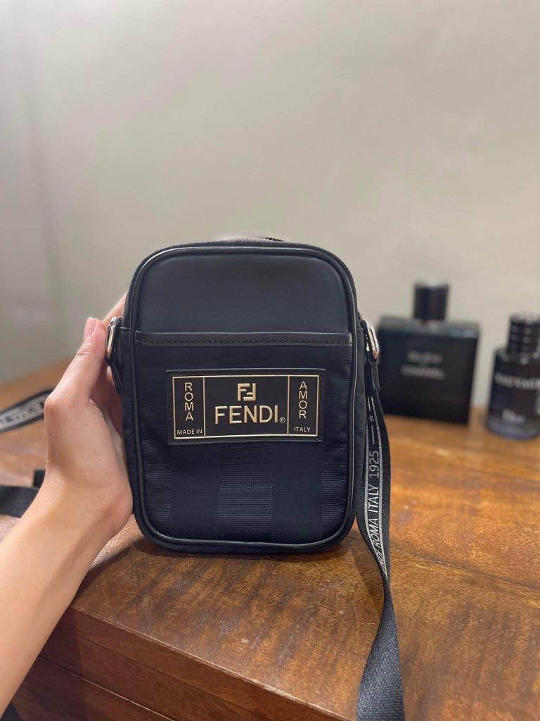 Authentic Fendi Sling Crossbody Bag, Luxury, Bags & Wallets on Carousell