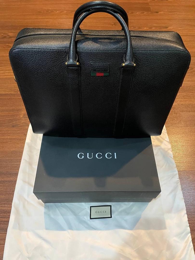 AUTHENTIC GUCCI LAPTOP BAG SIZE L, Luxury, Bags & Wallets on Carousell