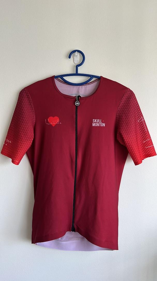 Mens Short Sleeve Cycling Jersey Lifestyle Heart Red - C2 *