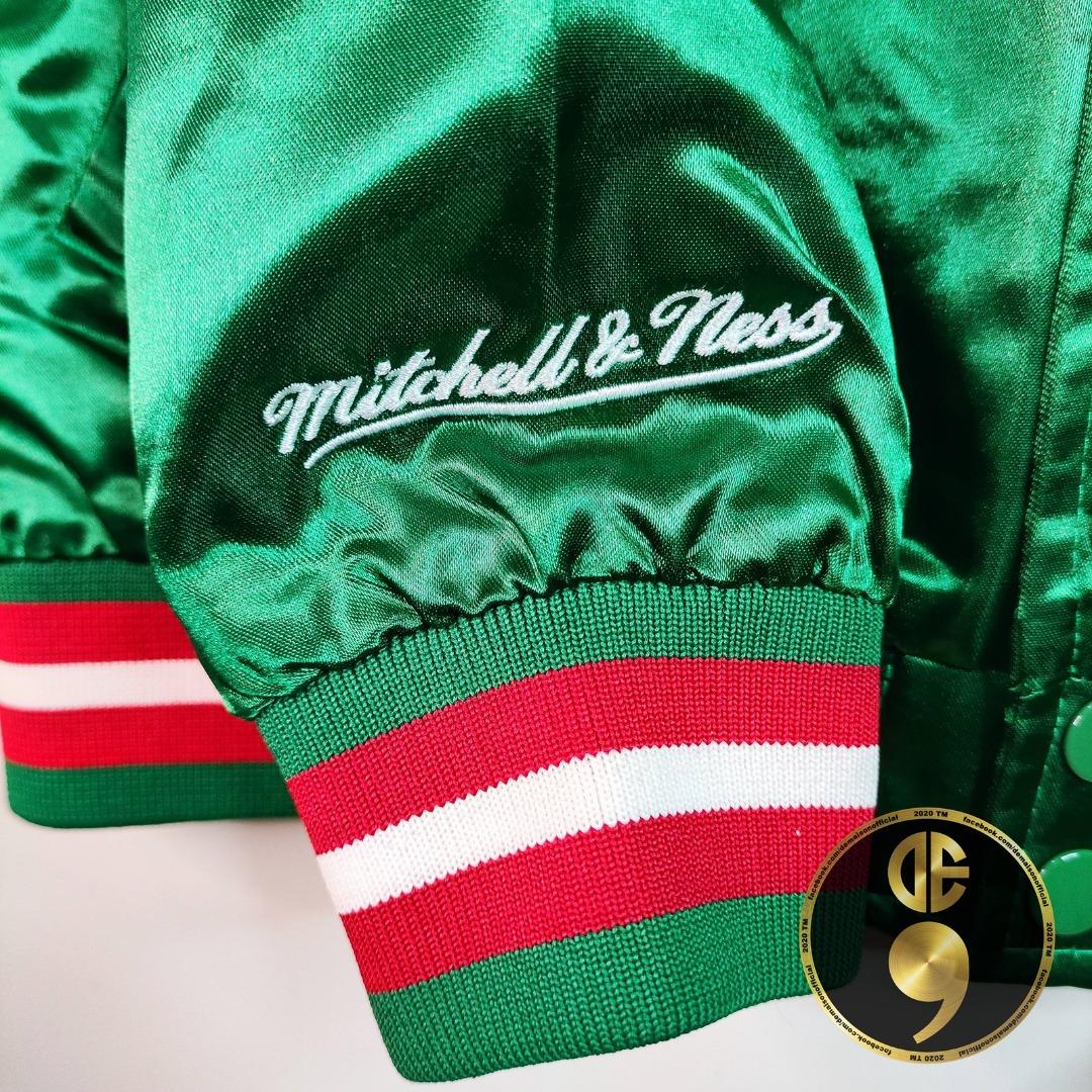 Authentic Mitchell Ness Milwaukee Bucks Youth Size satin Varsity Jacket Men s Fashion Coats Jackets and Outerwear on Carousell