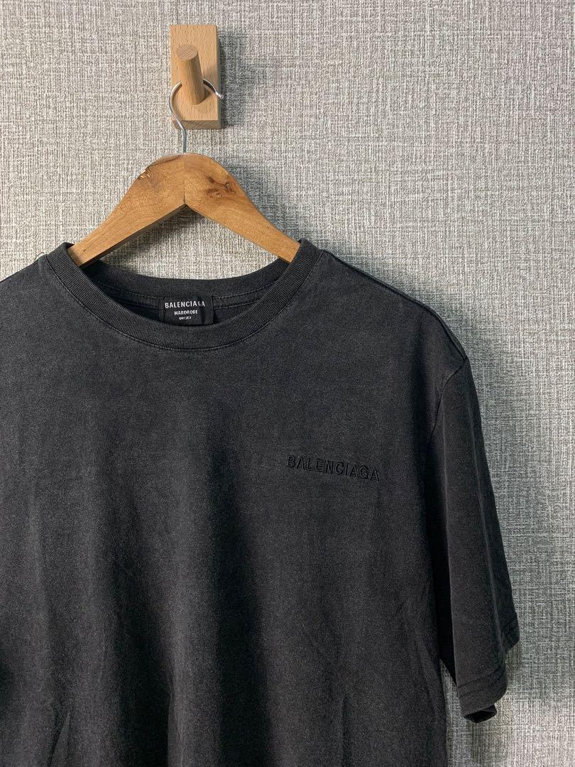 balenciaga washed t shirt