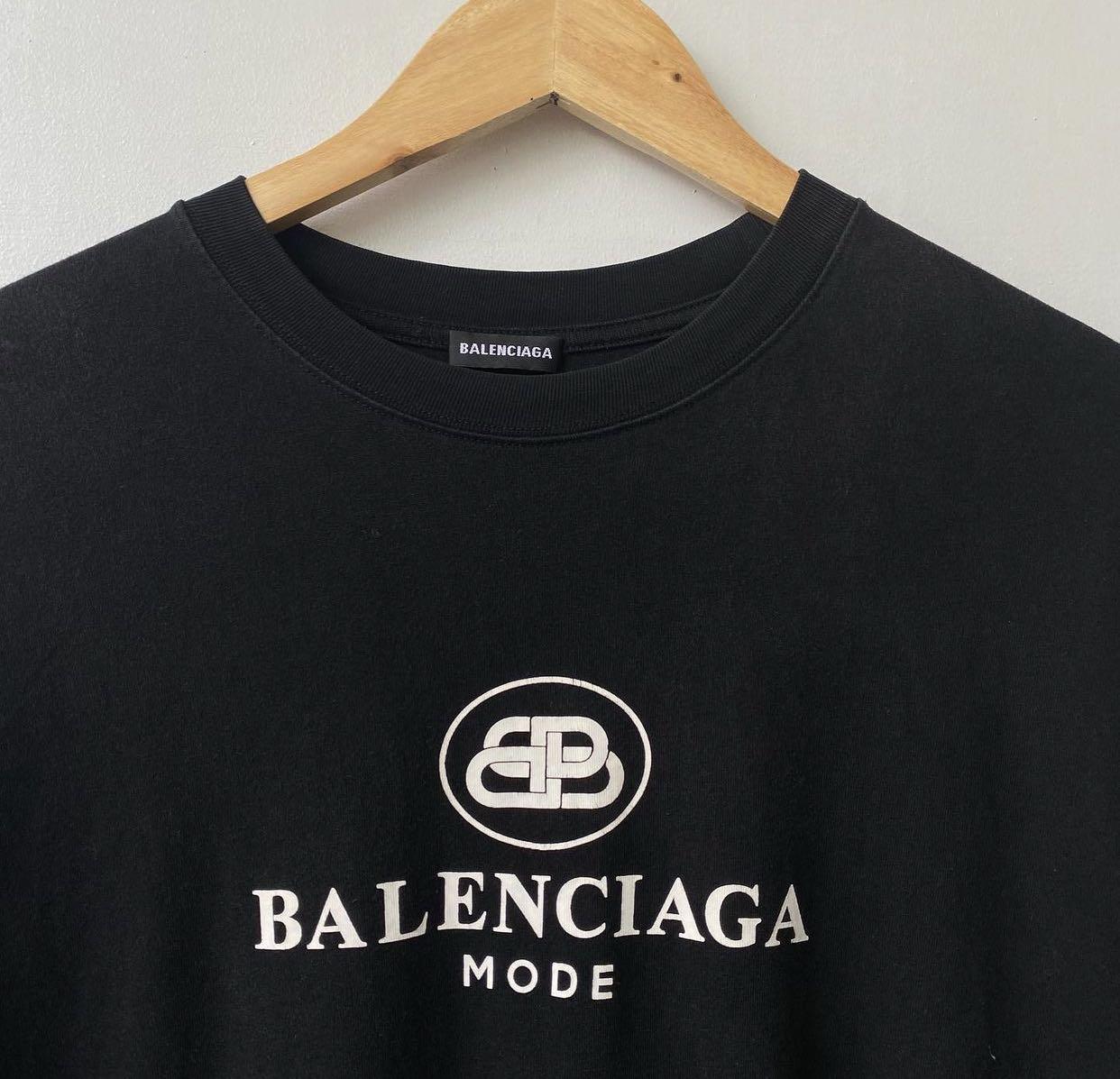 Balenciaga Bb Mode Tee Shirt, Luxury, Apparel On Carousell