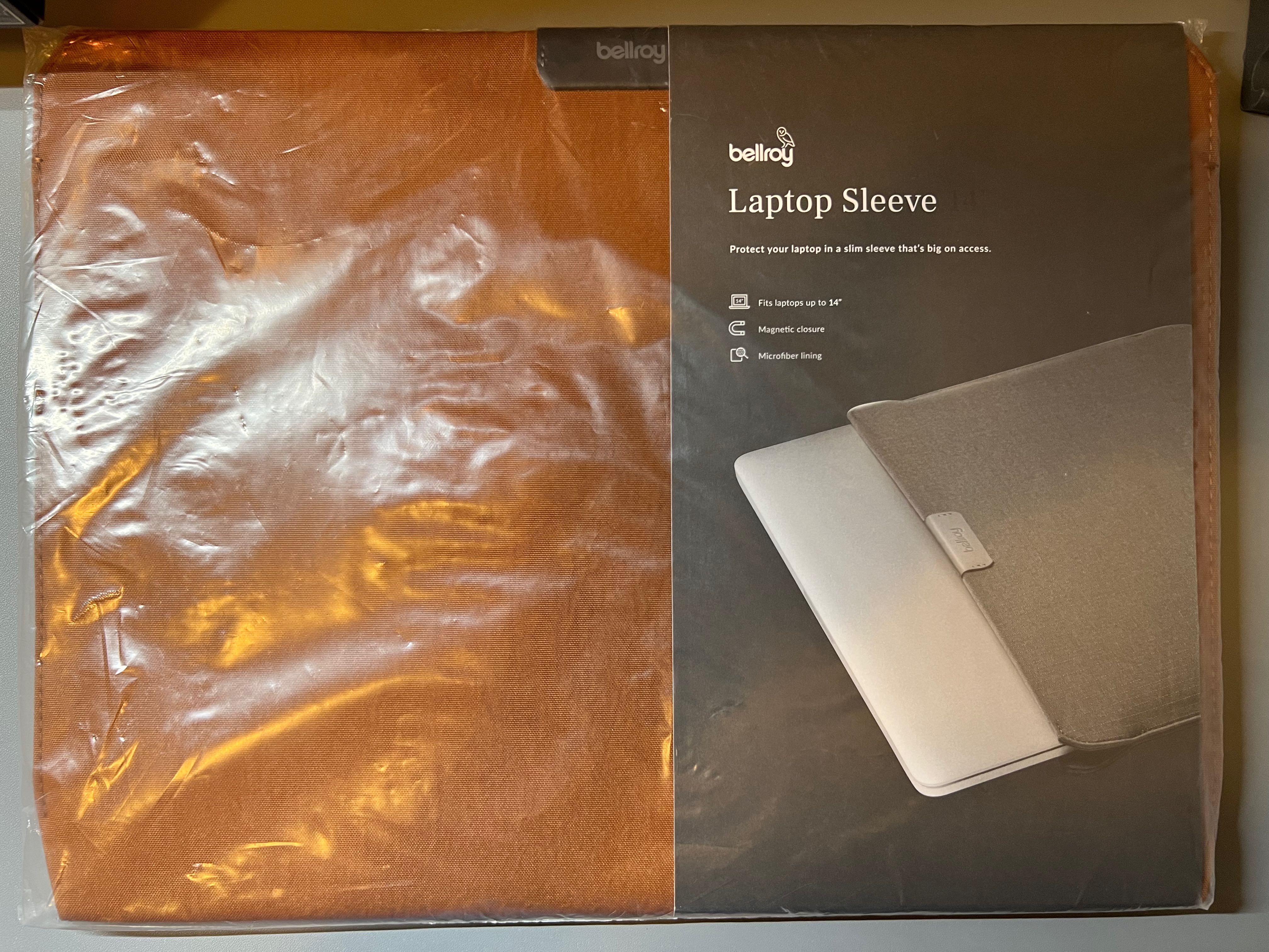 bellroy bronze laptop sleeve 13 14 inch macbook air pro, 電腦＆科技, 電腦周邊及配件