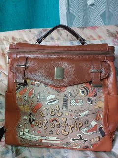 SALE!!! AUTHENTIC ART FEVER BY BRERA 2 WAY LEATHER BAG P2,000.00