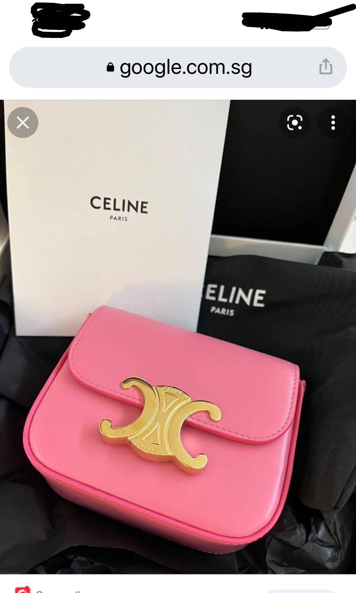Celine *Rare* triomphe mini - Flamingo pink