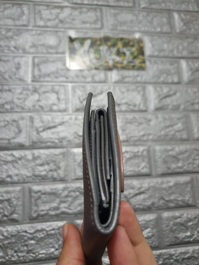 Shop CELINE Strap Calfskin Plain Leather Folding Wallet Small Wallet Logo  by ma&Rich