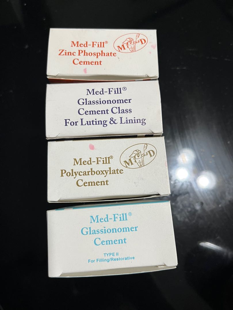 CEMENTS (Glass ionomer, Zinc phosphate, Polycarboxynate), Health