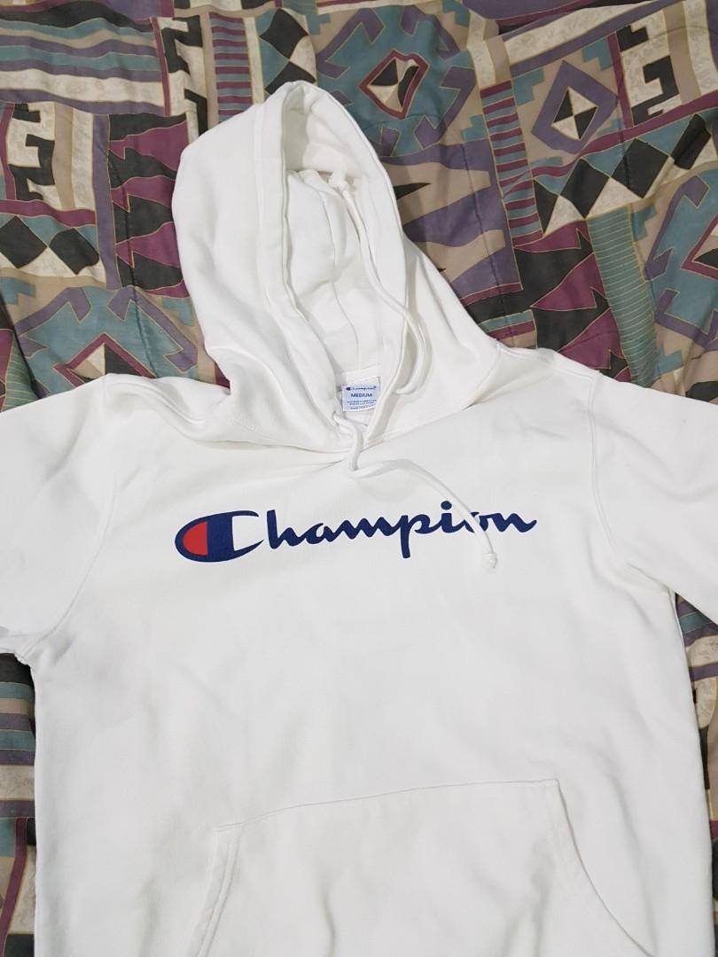 Champion hoodie fuzzy top logo