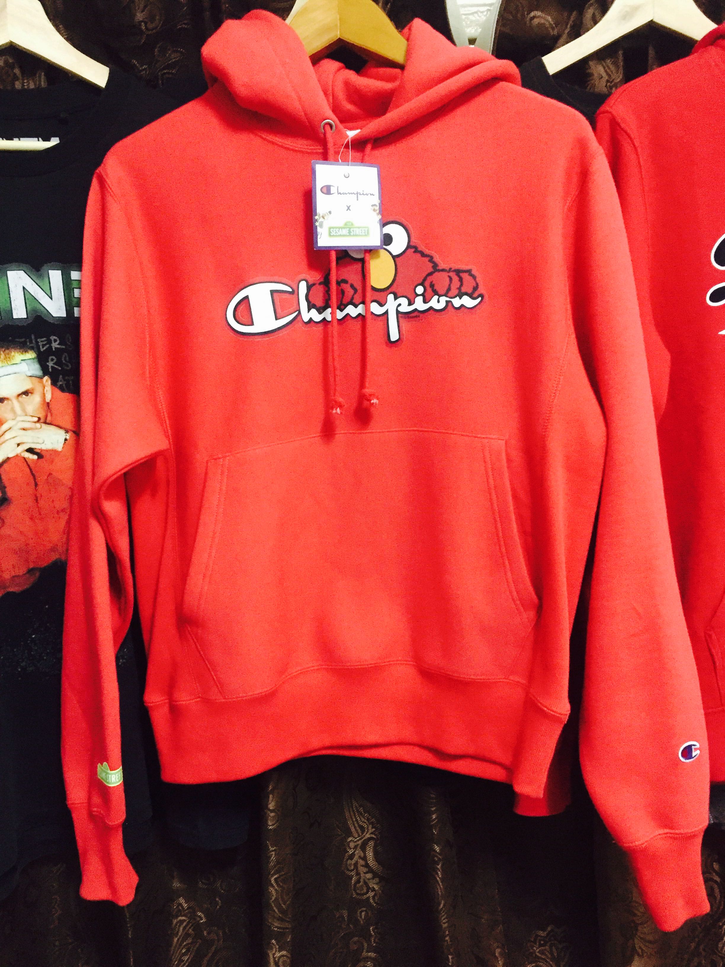 CHAMPION X SESAME STREET Hoodie LIMITED EDITION ELMO