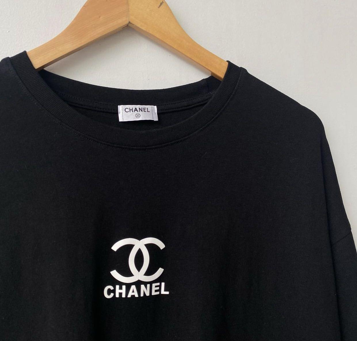 Chanel Tee Shirt, Luxury, Apparel on Carousell
