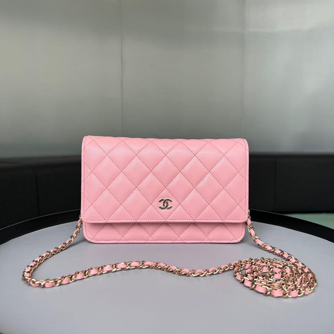 Chanel Wallet On Chain Caviar pink