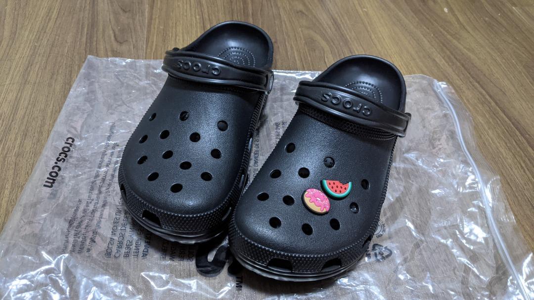 Crocs Authentic Classic Design Black Size 9 Men 11 Women Basically New