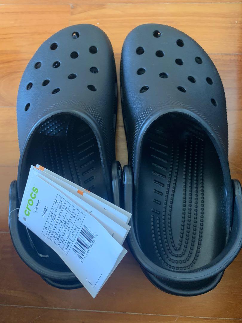 Full on sale black crocs
